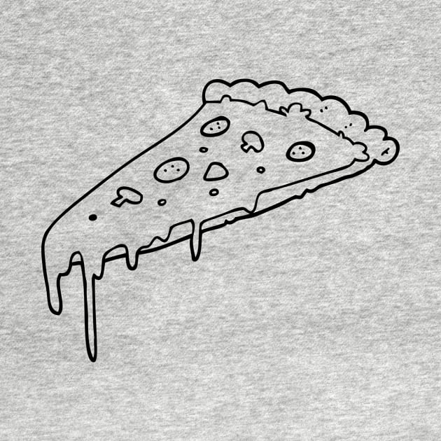 Cheese Pepperoni Mushroom Pizza Drawing by InkyArt